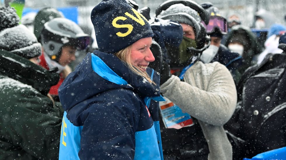 Sandra Näslund berättar att knäskadan blev en inspirationskälla mot OS-guldet.