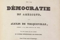Titelbladet till originalutgåvan av ”Demokratin i Amerika” (1835–40).