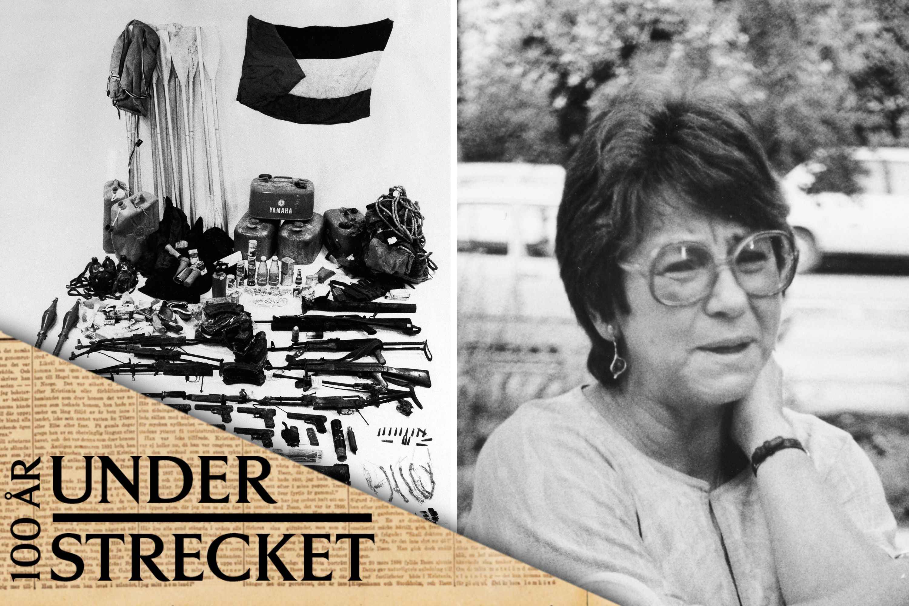 Cordelia Edvardson (1929–2012). Till vänster samling av upphittade föremål efter en terroristattack utförd av PLO mot en israelisk buss i november 1978.