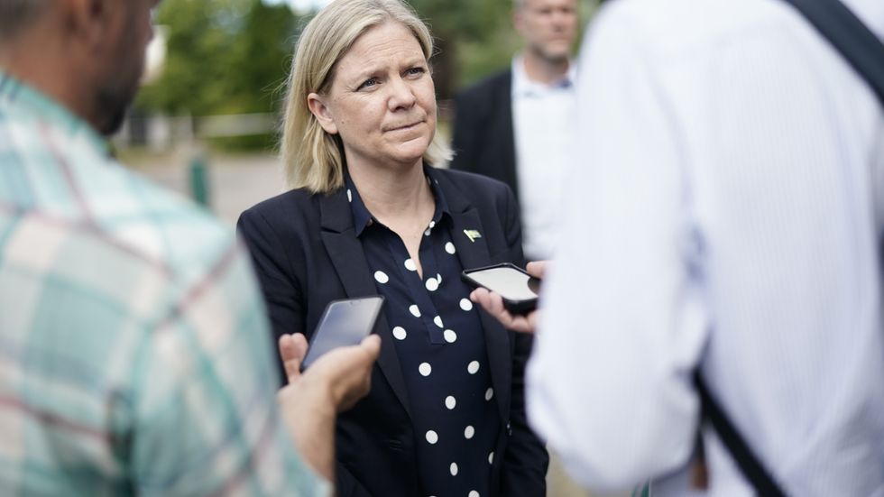 Statsminister Magdalena Andersson (S). Arkivbild.