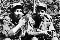 Raul och Fidel Castro 1958.