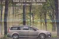 Bild på Volvos omtalade reklam.