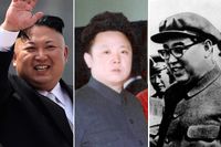 Kim Jong-un, Kim Jong-il och Kim Il-sung. 