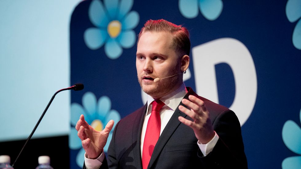 Henrik Vinge, ny gruppledare och vice ordförande i SD. 