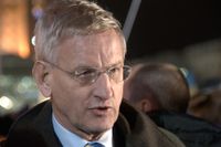 Carl Bildt (M), Sveriges utrikesminister, i Kiev.