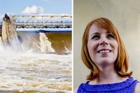 Annie Lööf vill se lägre skatt på vattenkraft.