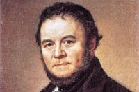 Stendhal, eller Marie-Henri Beyle, som han egentligen hette,  målad av konstnären Olof Södermark 1840. 