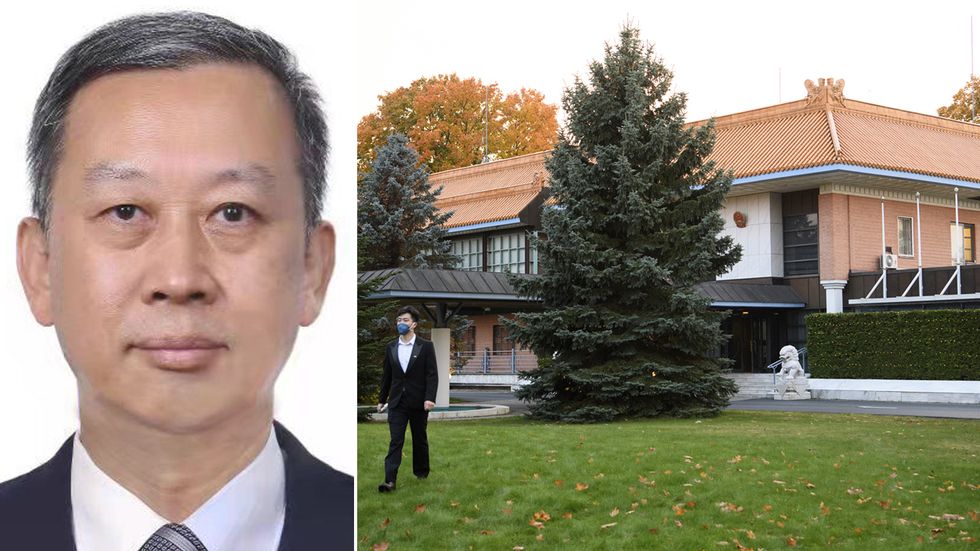 Cui Aimin, och Kinas ambassad i Stockholm. 