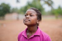 Isabel, 11, tycker om att lyssna på musik och vill bli sångerska. Hon gillar den afrikanska musikstilen Kizomba.