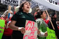 Demonstrationer för aborträtt i USA