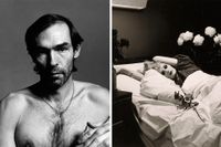 Peter Hujar (1934–1987), självporträtt från 1980. Till höger ”Candy Darling on her deathbed” (1973). 