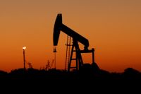 En oljepump, kallad ”pumpjack”, i Texas. 