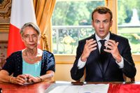  Premiärminister Élisabeth Borne och president Emmanuel Macron vill skriva in aborträtten i den franska författningen.