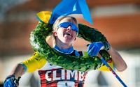 Norges Astrid Øyre Slind vann damklassen i Vasaloppet 2022. Innan målgången kunde hon njuta av vädret.
