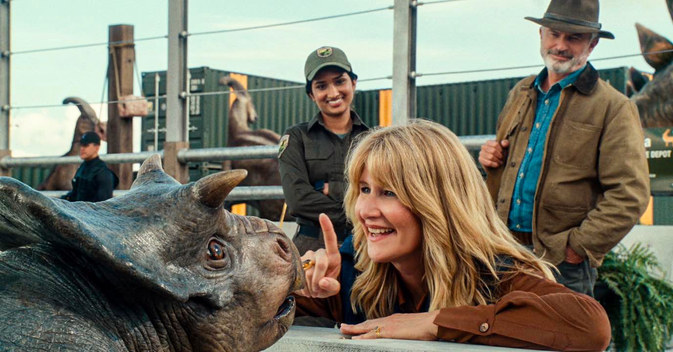 Skådespelarna Laura Dern och Sam Neill från ”Jurrasic park” återvänder i ”Jurassic world: Dominion”. 