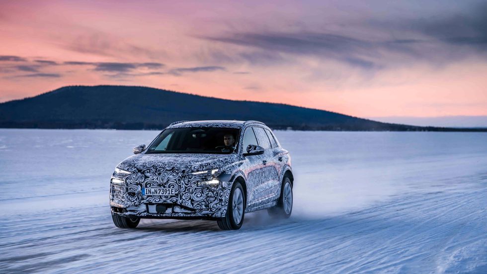Audi Q6 e-tron ha vintertestats i Arjeplog och snart börjar tillverkningen av bilen som blir först på nya PPE-plattformen.