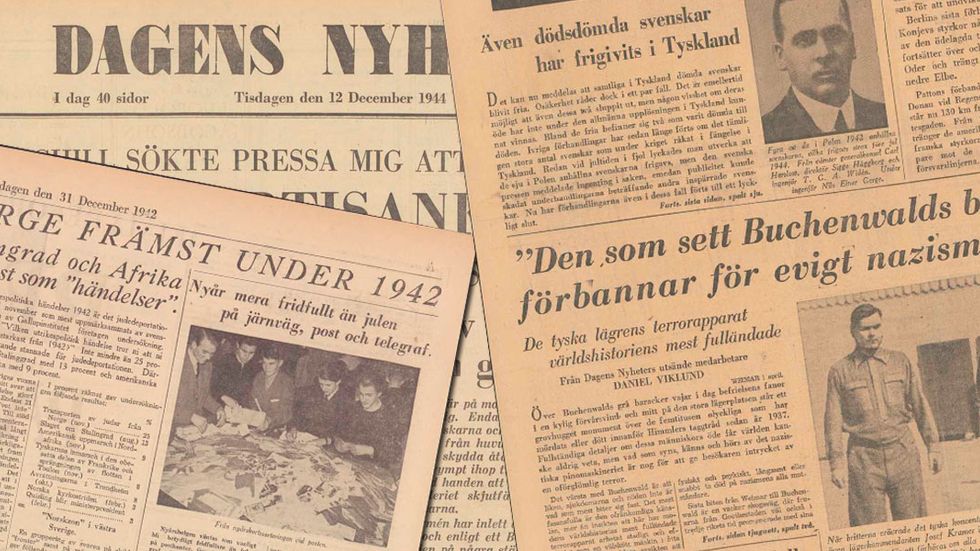 Det var relativt tyst om nazisternas judeförföljelser i svenska medier fram till 1944.