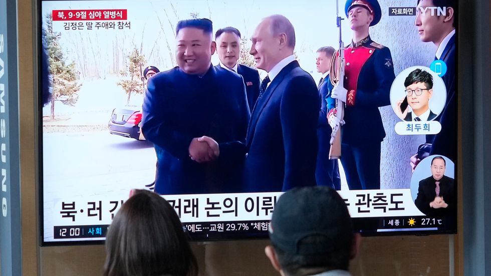 Kim Jong-Un och Putin kan komma att mötas redan på tisdag. Arkivbild.