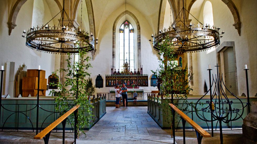 Lau kyrka på Gotland.