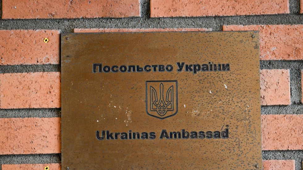 Ukrainas ambassad på Lidingö gick på måndagseftermiddagen inte att nå via telefon eller hemsidan. Arkivbild.