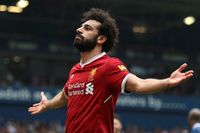 Liverpools Mohamed Salah firade sitt 31:a ligamål i lördags. Nu har han valts till årets bästa spelare i Premier League.
