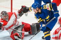 Sverige besegrade Danmark med 4–1 i ishockey-VM. André Petersson satte det viktiga andra målet.
