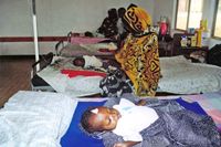 Bilder från sjukhuset som senare fick utrymmas. Sjukhuset ligger vid Waharadde Estate, runt 9 km utanför Mogadishu.