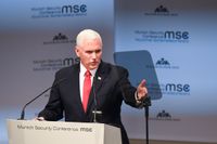 Under sitt tal på säkerhetskonferensen i München hävdade vicepresident Pence att USA under Trumps ledarskap är starkare än någonsin.