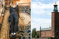 Åklagaren väljer att inte inleda någon förundersökning efter att en docka föreställande Turkiets president hängts upp utanför Stockholms stadshus. 