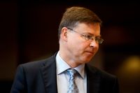 Valdis Dombrovskis är vice ordförande i EU-kommissionen. Arkivfoto.