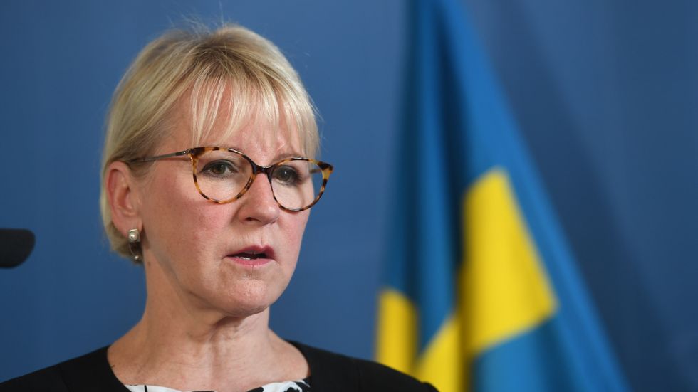 Utrikesminister Margot Wallström (S.