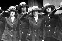 Kvinnliga reservister i amerikanska flottan 1918. 