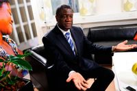 Läkaren och människorättsaktivisten Denis Mukwege som utsatts för ett mordförsök i sitt hem i Demokratiska republiken Kongo.