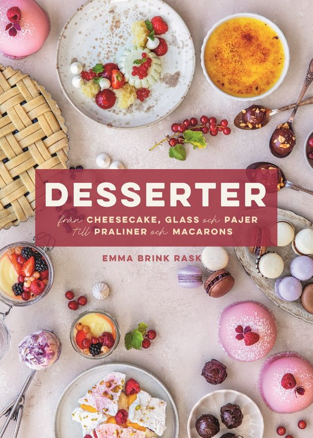 Recepten är hämtade ur ”Desserter” av Emma Brink Rask, foto Lena Eidenberg Adamo. Bokförlaget Semic.