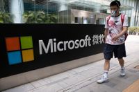 Microsoft har en huvudroll i spelet kring Tiktok. Bild från det amerikanska företagets kontor i Peking.