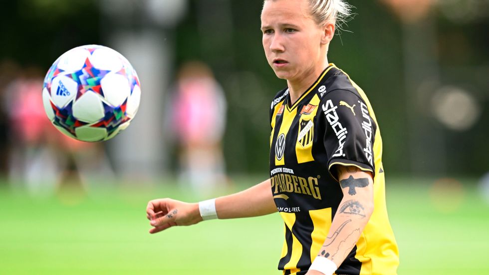 Marika Bergman Lundin var nära att ge Häcken ett poäng borta mot PSG. Arkivbild.