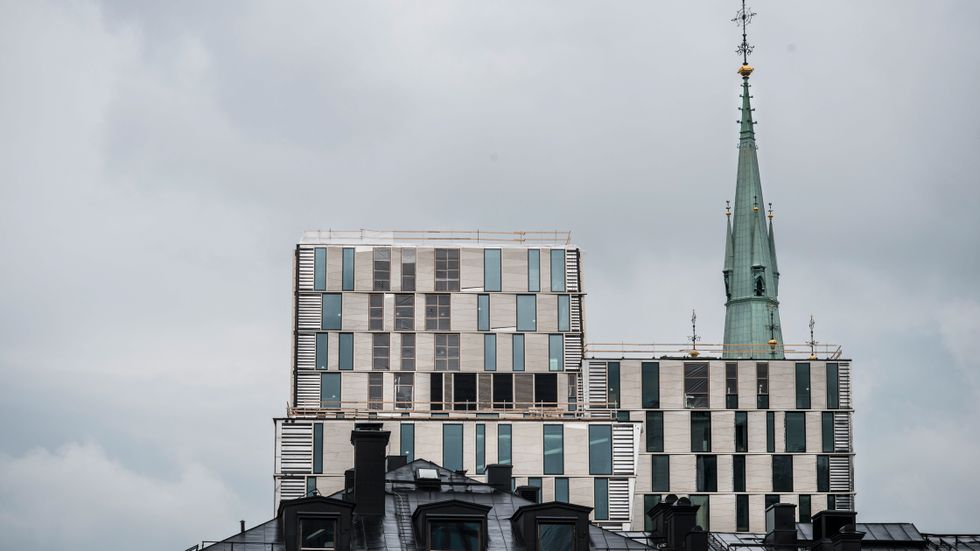 Jernhusens nya hus vid Klara kyrka, med rabatterad tomträttsavgäld från Stockholms stad.