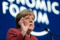 Tysklands förbundskansler Angela Merkel är en av få riktigt inflytelserika politiker på årets Davosmöte. Arkivbild