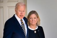 USA:s president Joe Biden i möte med Sveriges statsminister Magdalena Andersson i Vita Huset i maj.