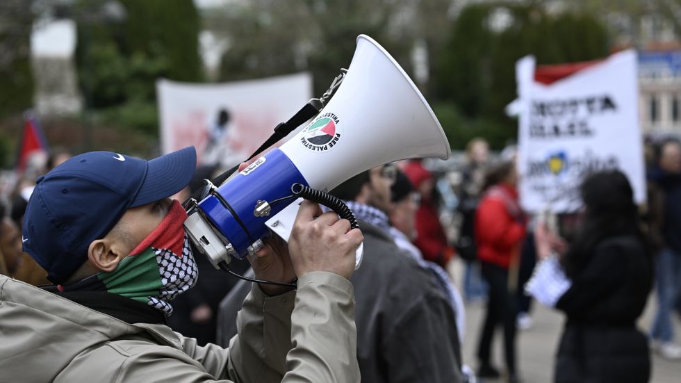 Antiisraelisk demonstration i Malmö.