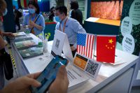 USA:s Soybean Export Council på China International Fair for Trade in Services (CIFTIS) i Peking 2021.