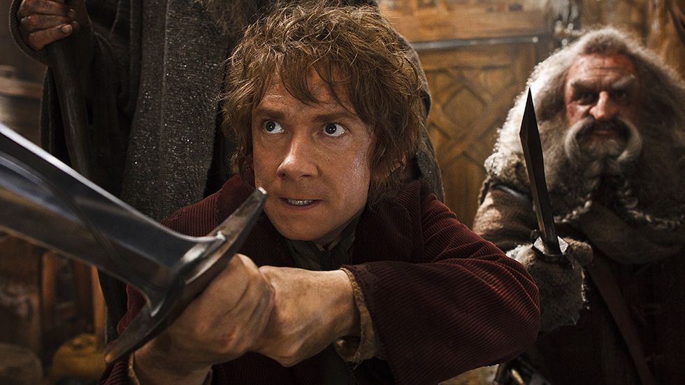 Martin Freeman som Bilbo Baggins.