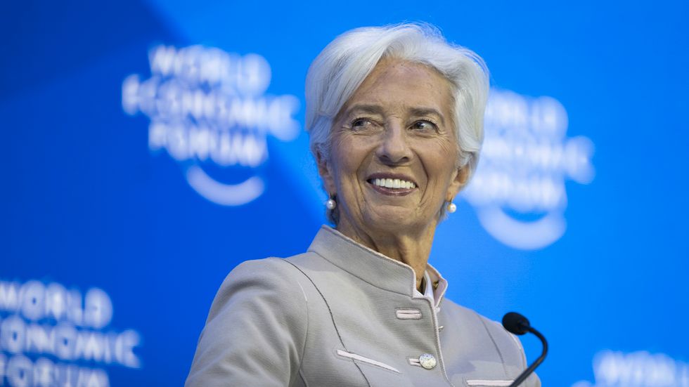 Dags för ECB-chefen Christine Lagarde att trycka på ränteknappen igen. Arkivbild.