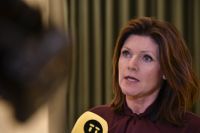 Arbetsmarknadsminister Eva Nordmark kommenterade på fredagskvällen de strandade las-förhandlingarna vid en pressträff.