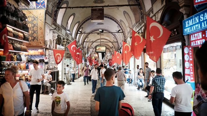 Grand Bazaar i Istanbul.