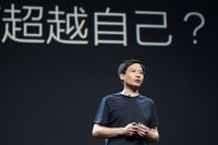 Smartphonetillverkaren Xiaomis grundare Lei Jun.
