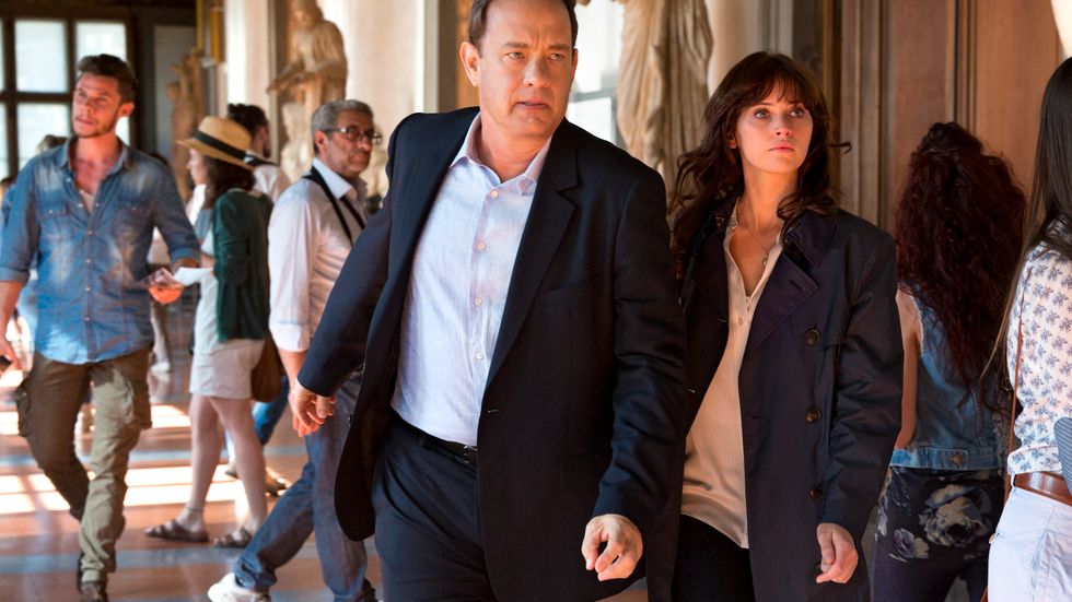 Tom Hanks, här med Felicity Jones i filmen ”Inferno”. 