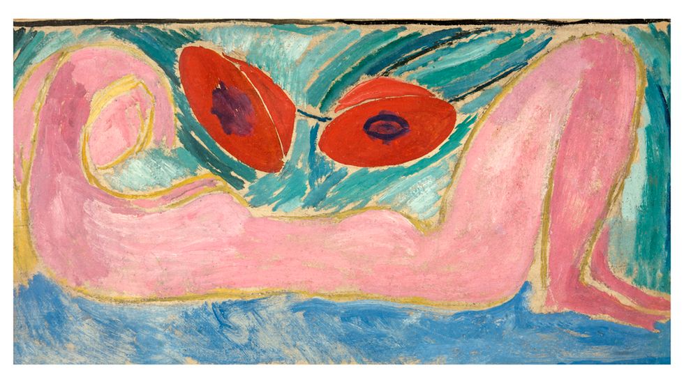Vanessa Bell, ”Nude with poppies”, 1916.