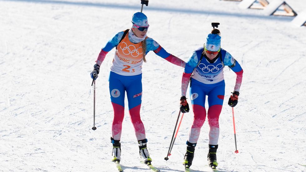 Svetlana Mironova och Uljana Nigmatullina är två av åkarna som inte kommer att delta i resten av tävlingarna den här säsongen. Arkivbild.