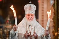 Den rysk-ortodoxa kyrkans patriark Kirill.